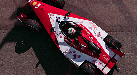 Nissan Formula E car top