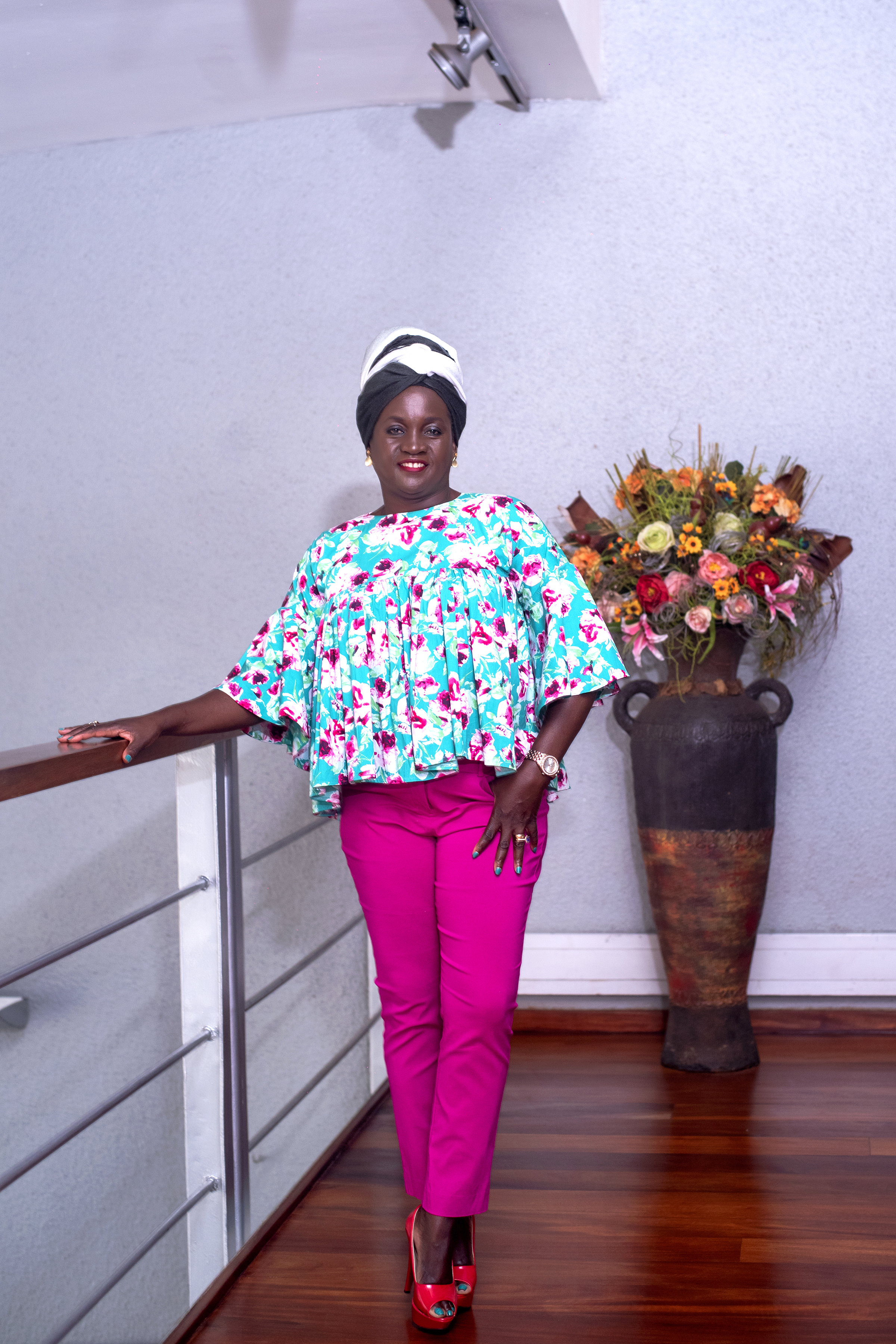 Uganda woman posing for womans day