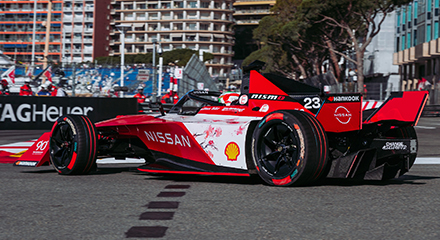 Nissan Formula E car back